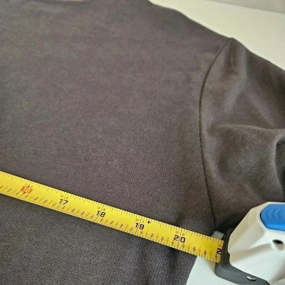 Zara Basic Collection Charcoal Gray Flare Sleeve High Low Dress Size S - Picture 5 of 7